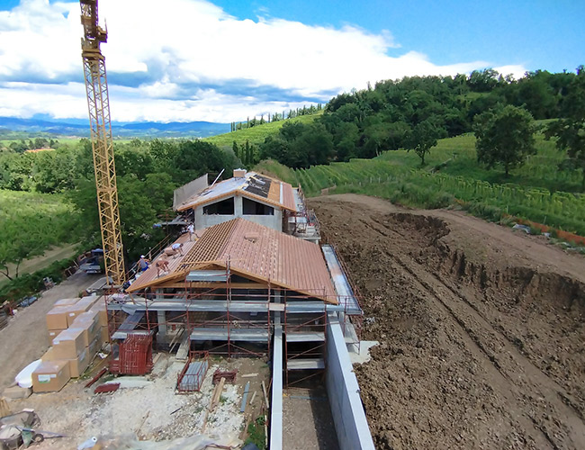 Foto “Casa Collina Orsetti” e nuova cantina interrata